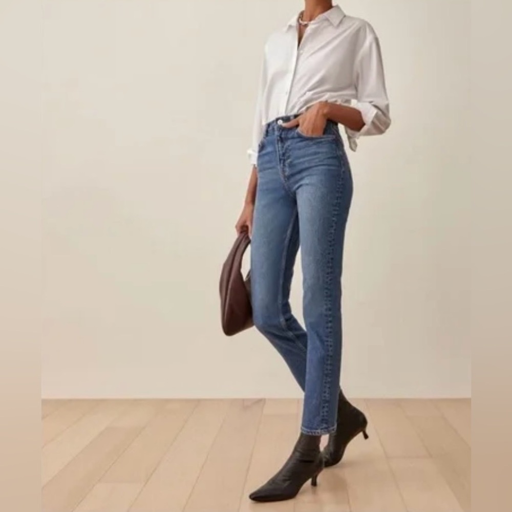 R.1 - Reformation Liza Ultra High Rise Straight Jeans